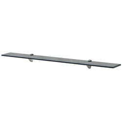 VidaXL 243768 shelve Tempered glass, Zinc Black