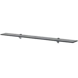 VidaXL 243769 shelve Tempered glass, Zinc Black