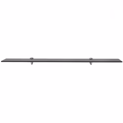 VidaXL 243769 shelve Tempered glass, Zinc Black