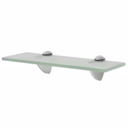 vidaXL Floating Shelf Glass 30x10cm Sheet Plate Storage Room Shelving Display