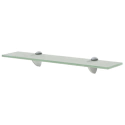 VidaXL 243772 shelve Tempered glass, Zinc Transparent