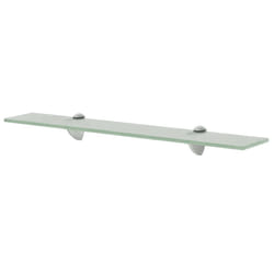VidaXL 243773 shelve Tempered glass, Zinc Transparent