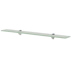 VidaXL 243775 shelve Tempered glass, Zinc Transparent
