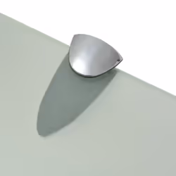 VidaXL 243775 shelve Tempered glass, Zinc Transparent