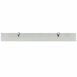 VidaXL 243776 shelve Tempered glass, Zinc Transparent