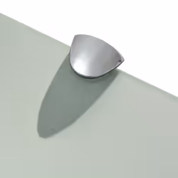 VidaXL 243776 shelve Tempered glass, Zinc Transparent