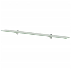 VidaXL 243777 shelve Tempered glass, Zinc Transparent