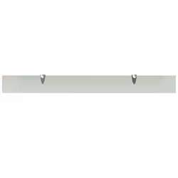 VidaXL 243777 shelve Tempered glass, Zinc Transparent