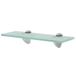 VidaXL 243778 shelve Tempered glass, Zinc Transparent