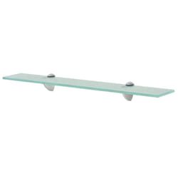 VidaXL 243781 shelve Tempered glass, Zinc Transparent