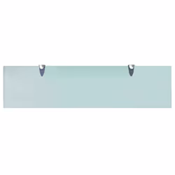 VidaXL 243783 shelve Tempered glass, Zinc Transparent