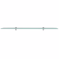 VidaXL 243785 shelve Tempered glass, Zinc Transparent