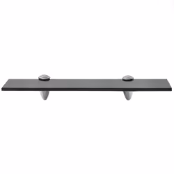 VidaXL 243787 shelve Tempered glass, Zinc Black