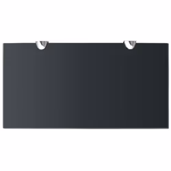 VidaXL 243787 shelve Tempered glass, Zinc Black