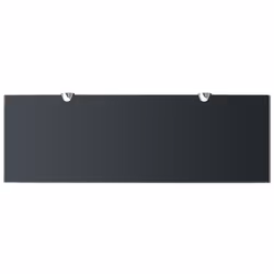 VidaXL 243789 shelve Tempered glass, Zinc Black