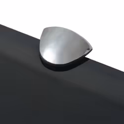 VidaXL 243789 shelve Tempered glass, Zinc Black