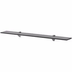 VidaXL 243791, Tempered glass, Zinc, Black, 15 kg, 800 mm, 200 mm, 8 mm
