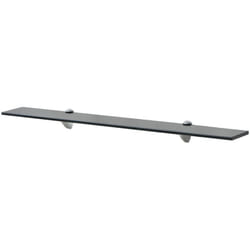 VidaXL 243791 shelve Tempered glass, Zinc Black