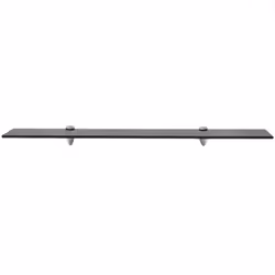 VidaXL 243791 shelve Tempered glass, Zinc Black