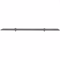 VidaXL 243793 shelve Tempered glass, Zinc Black