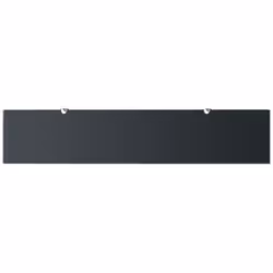 VidaXL 243793 shelve Tempered glass, Zinc Black