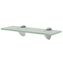VidaXL 243794 shelve Tempered glass, Zinc Transparent