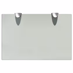 VidaXL 243794 shelve Tempered glass, Zinc Transparent