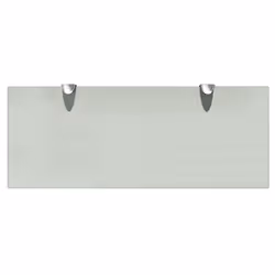 VidaXL 243796 shelve Tempered glass, Zinc Transparent