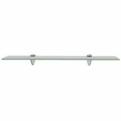 VidaXL 243797 shelve Tempered glass, Zinc Transparent