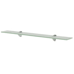 VidaXL 243798 shelve Tempered glass, Zinc Transparent