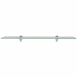 VidaXL 243798 shelve Tempered glass, Zinc Transparent