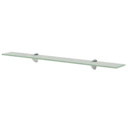 VidaXL 243799 shelve Tempered glass, Zinc Transparent