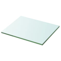 vidaXL Shelf Panel Glass Clear 20x25cm Storage Plate Sheet Shelving Display