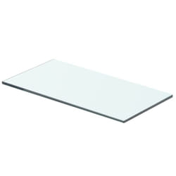 vidaXL Shelf Panel Glass Clear 40x15cm Storage Plate Sheet Shelving Display