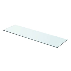 vidaXL Shelf Panel Glass Clear 70x20cm Storage Plate Sheet Shelving Display