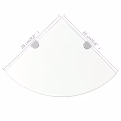 VidaXL 243852 shelve Tempered glass Transparent - Additional view 6