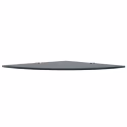 VidaXL 243855 shelve Tempered glass Black