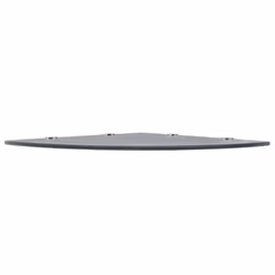 vidaXL Corner Shelf with Chrome Supports Glass Black 45x45 cm Floating Display - Additional view 2
