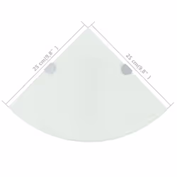 VidaXL 243858 shelve Tempered glass White - Additional view 6
