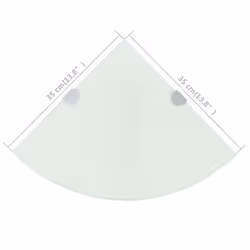 VidaXL 243859 shelve Tempered glass White - Additional view 6