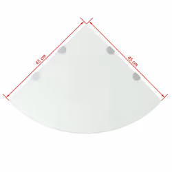 VidaXL 243860 shelve Tempered glass White - Additional view 5