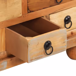 vidaXL Coffee Table Reclaimed Wood 70x70x38 cm Accent Table Room Furniture