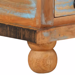 vidaXL Coffee Table Reclaimed Wood 70x70x38 cm Accent Table Room Furniture - Additional view 6