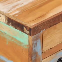 vidaXL Coffee Table Reclaimed Wood 70x70x38 cm Accent Table Room Furniture - Additional view 7