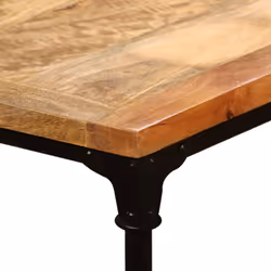 vidaXL Solid Mango Wood Dining Table 240cm Unique Home Kitchen Party Furniture - Additional view 9