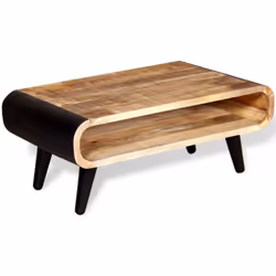 vidaXL Coffee Table Side Couch Living Room Table Desk Rough Mango Wood Brown