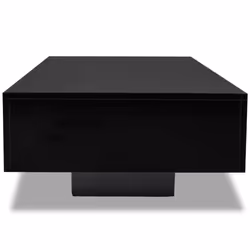 vidaXL Coffee Table High Gloss Black Living Room Furniture Telephone Stand