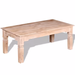vidaXL Coffee Table Side End Table Tea Accent Couch Sofa Table Solid Wood - 110 cm