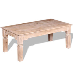 vidaXL Coffee Table Side End Table Tea Accent Couch Sofa Table Solid Wood - 110 cm