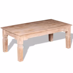vidaXL Coffee Table Side End Table Tea Accent Couch Sofa Table Solid Wood - 110 cm - Additional view 4